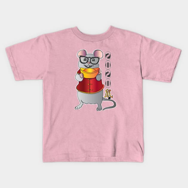 Year of Rat 2020 Kids T-Shirt by AltTabStudio